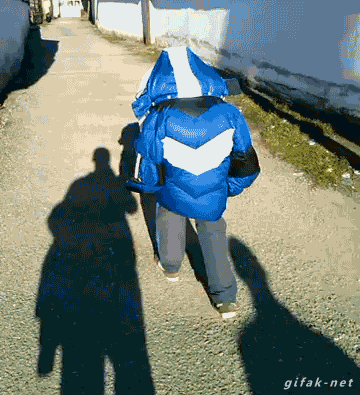 alien walking